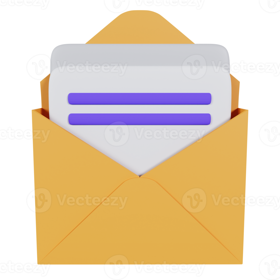 3D Email Business Office png