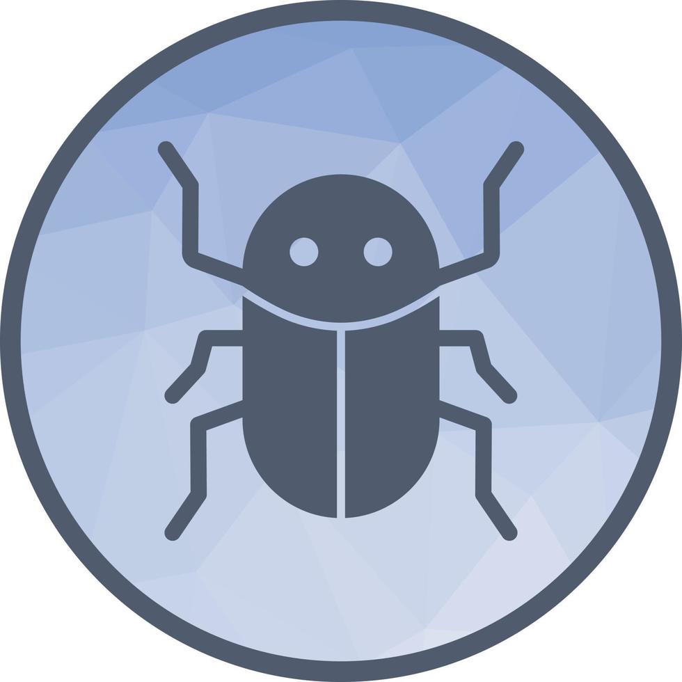 Insect Infestation Low Poly Background Icon vector