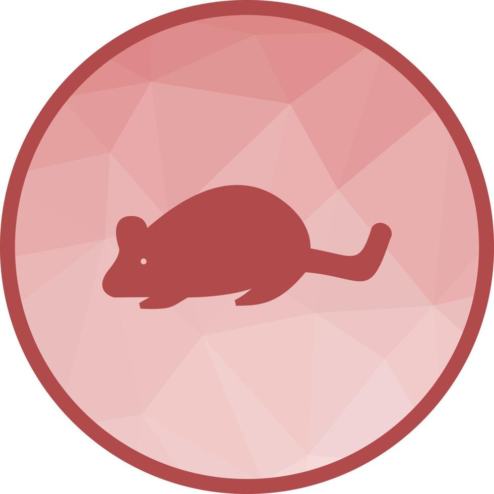 Mouse Low Poly Background Icon vector