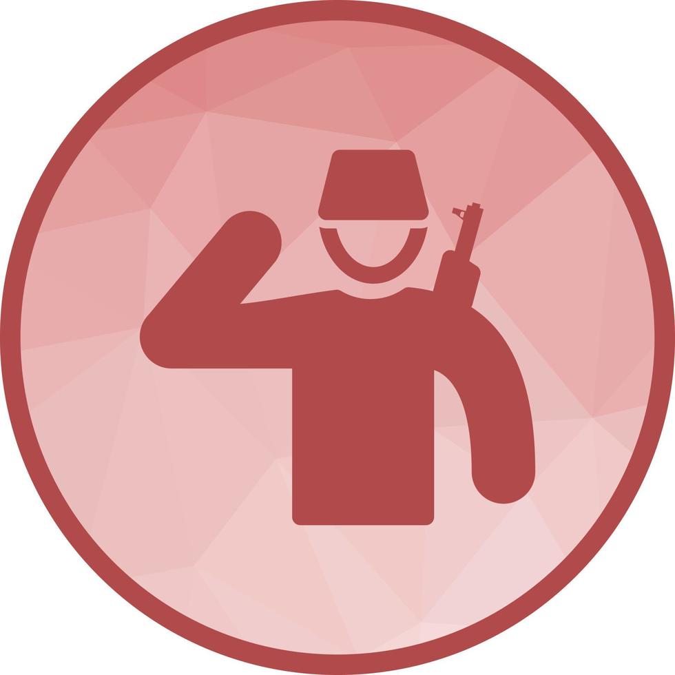 Security Low Poly Background Icon vector