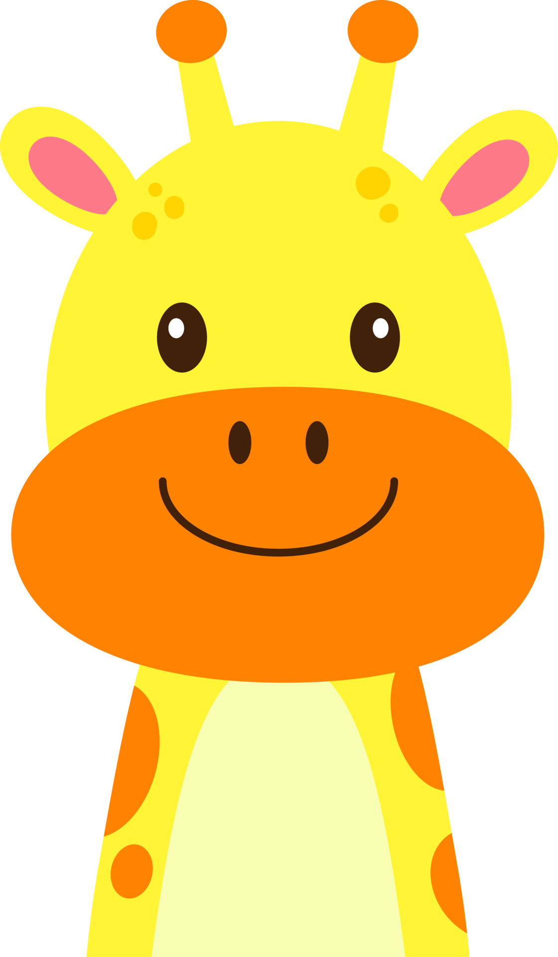 Cute Giraffe Cartoon Illustration for kids 16690892 PNG