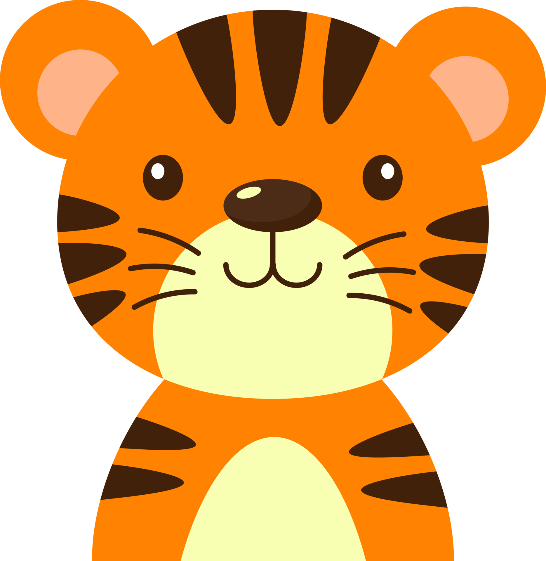 Free Cute Tiger Cartoon Illustration for kids 16690893 PNG with Transparent  Background