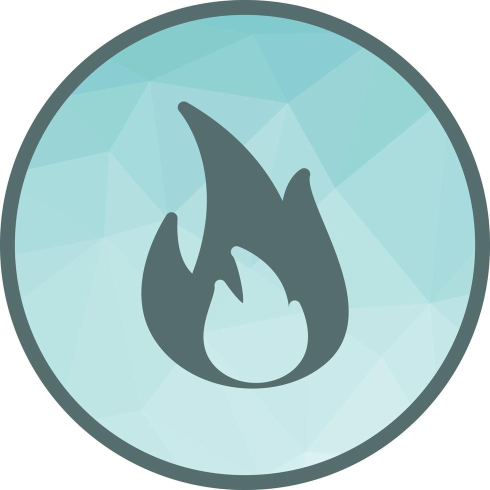 Fire Low Poly Background Icon vector