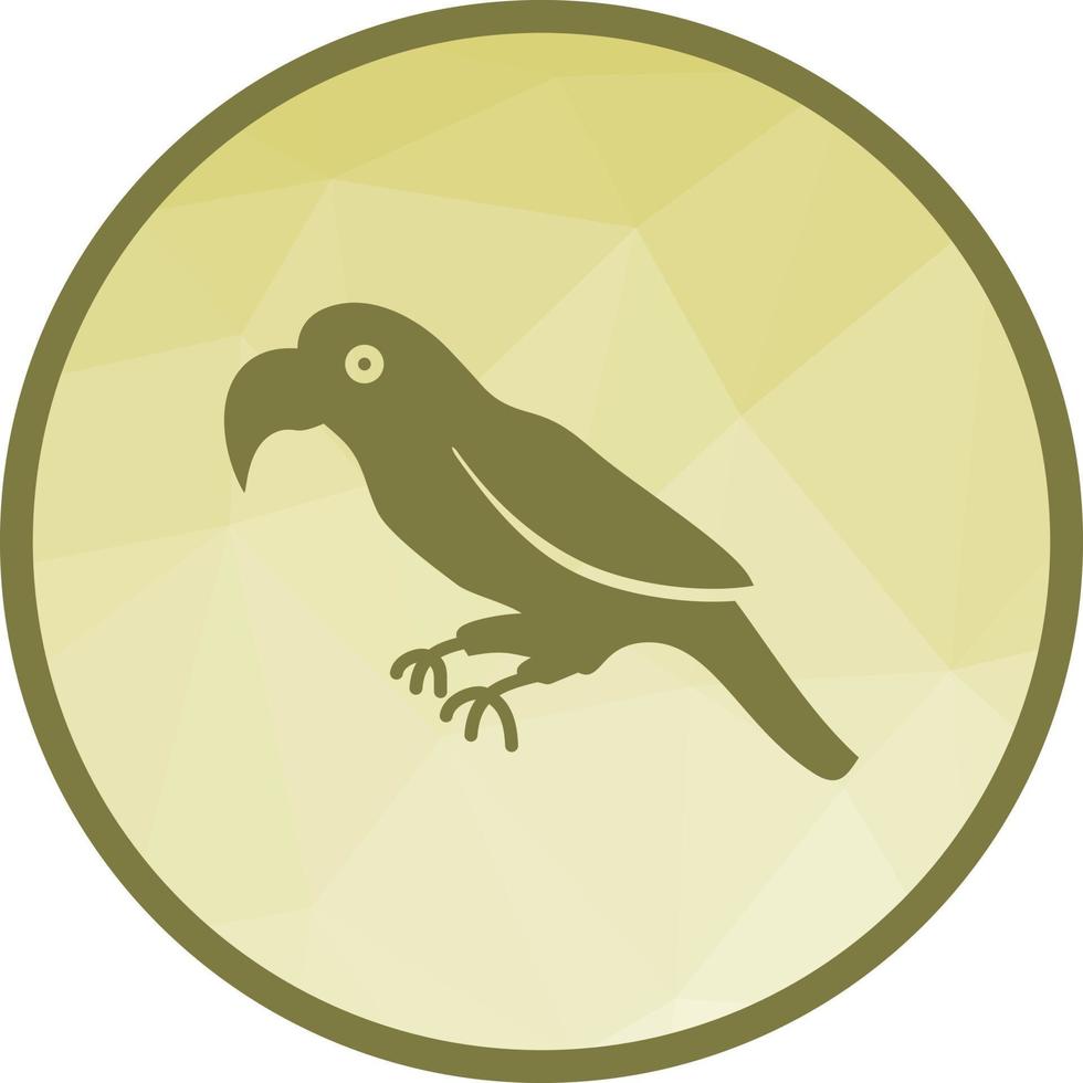 Parrot Low Poly Background Icon vector