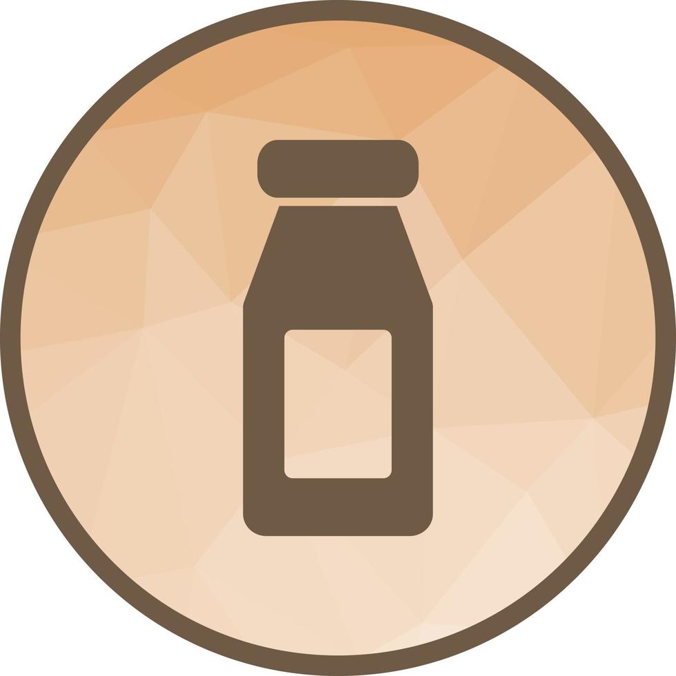 Milk Bottle Low Poly Background Icon vector