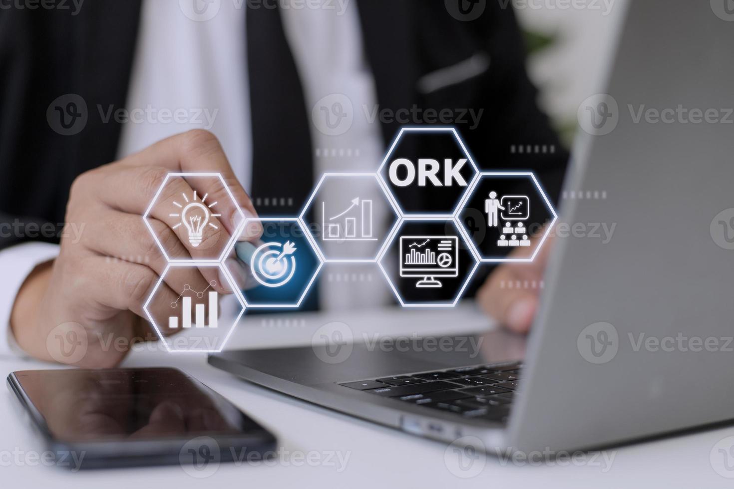 Objectives and Key Results OKR. Methods for project management photo