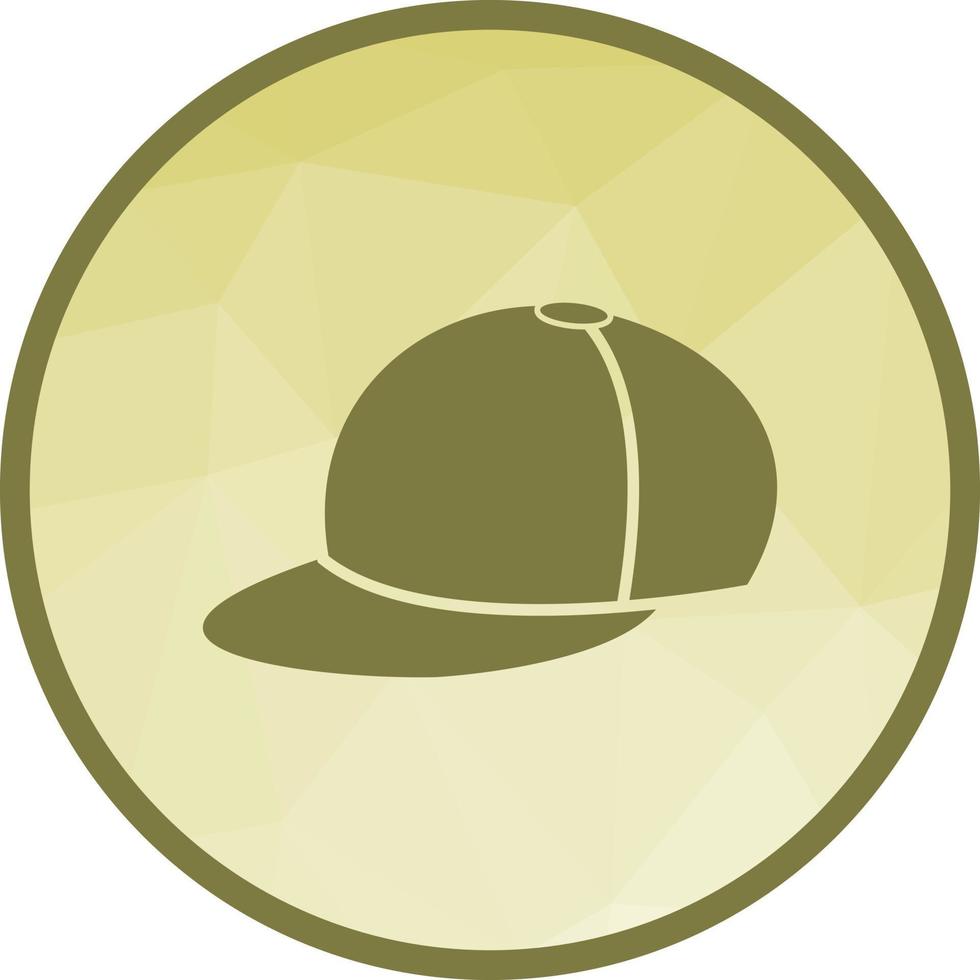 Summer Cap Low Poly Background Icon vector