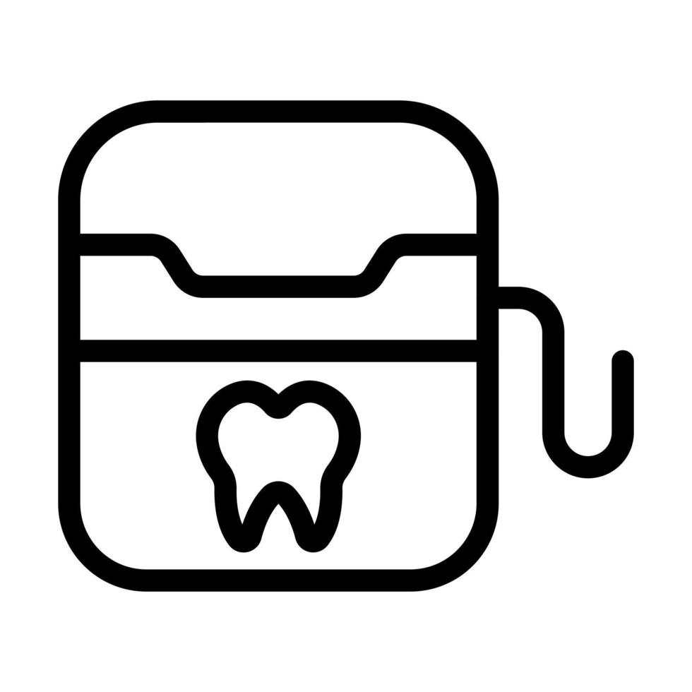 diseño de icono de hilo dental vector