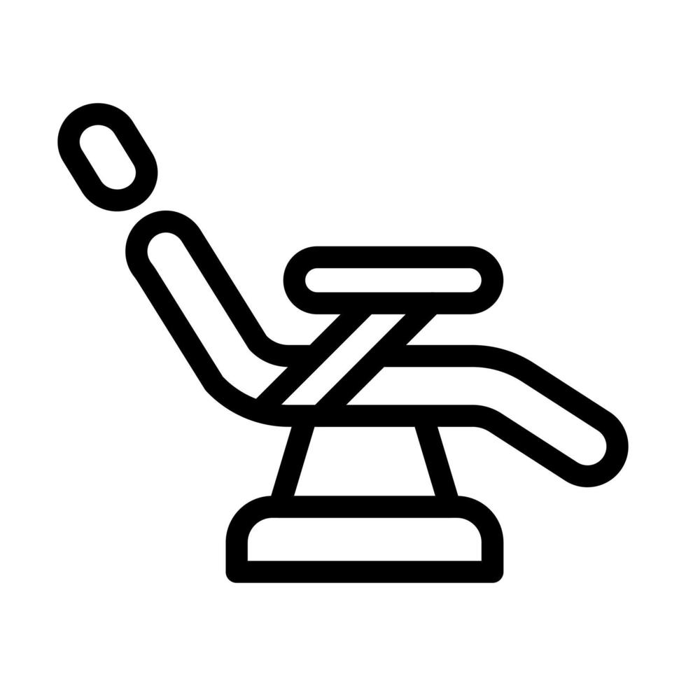 diseño de icono de silla de dentista vector