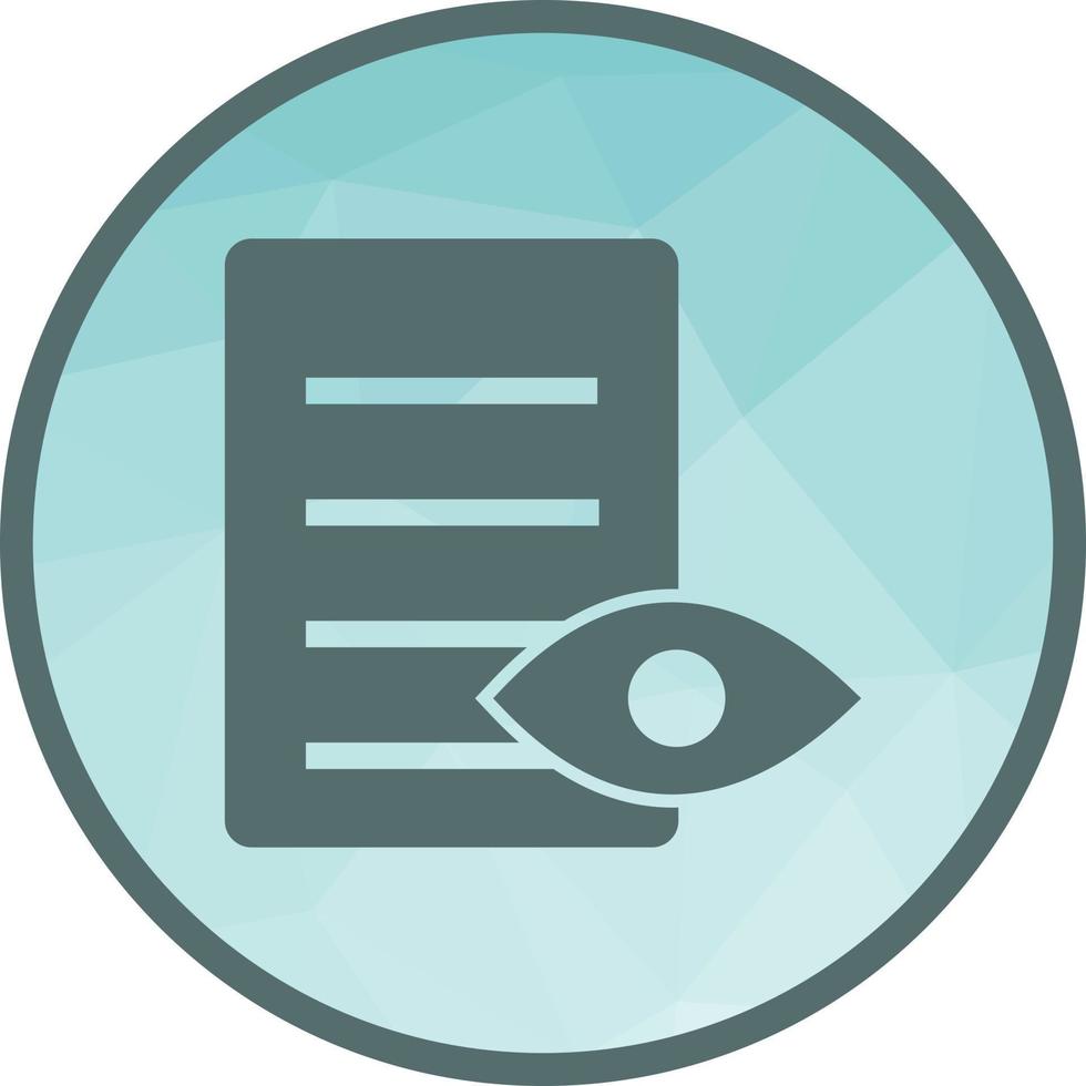 View Document Low Poly Background Icon vector