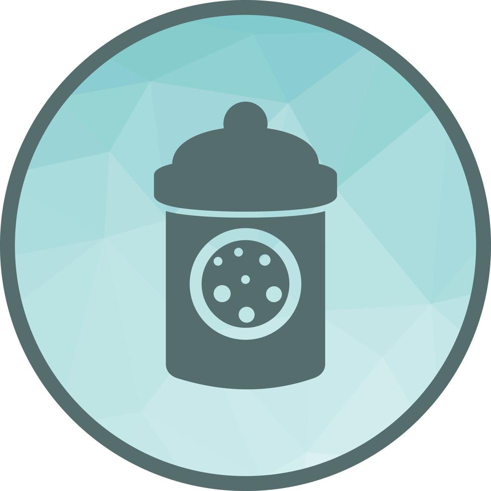 Cookie Jar Low Poly Background Icon vector