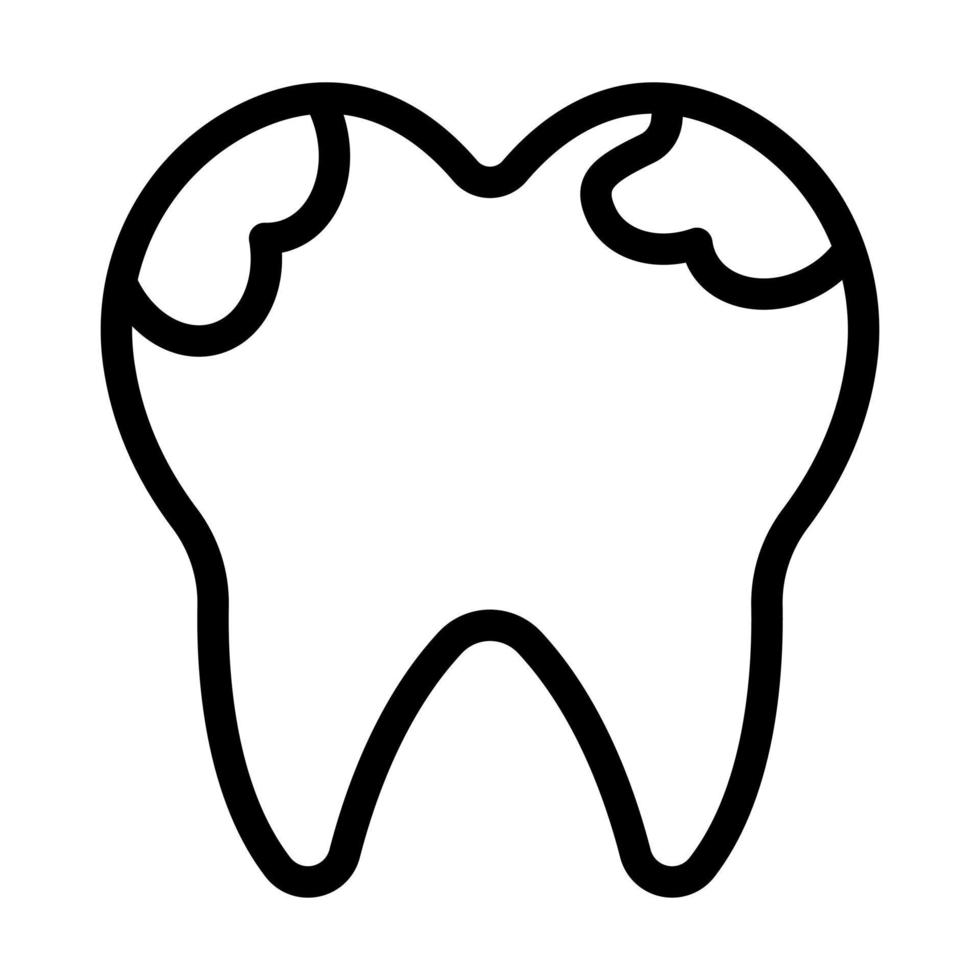 Dental Caries Icon Design vector