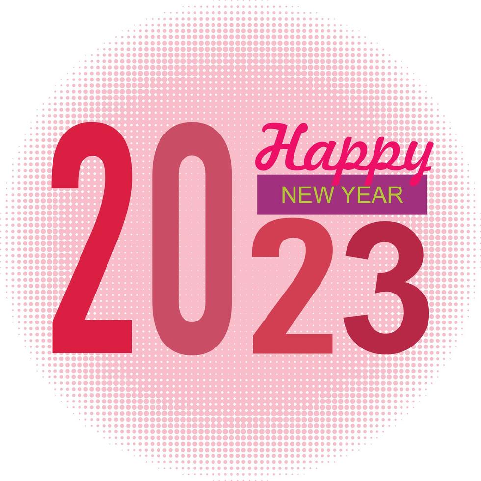 happy new year 2023 vector