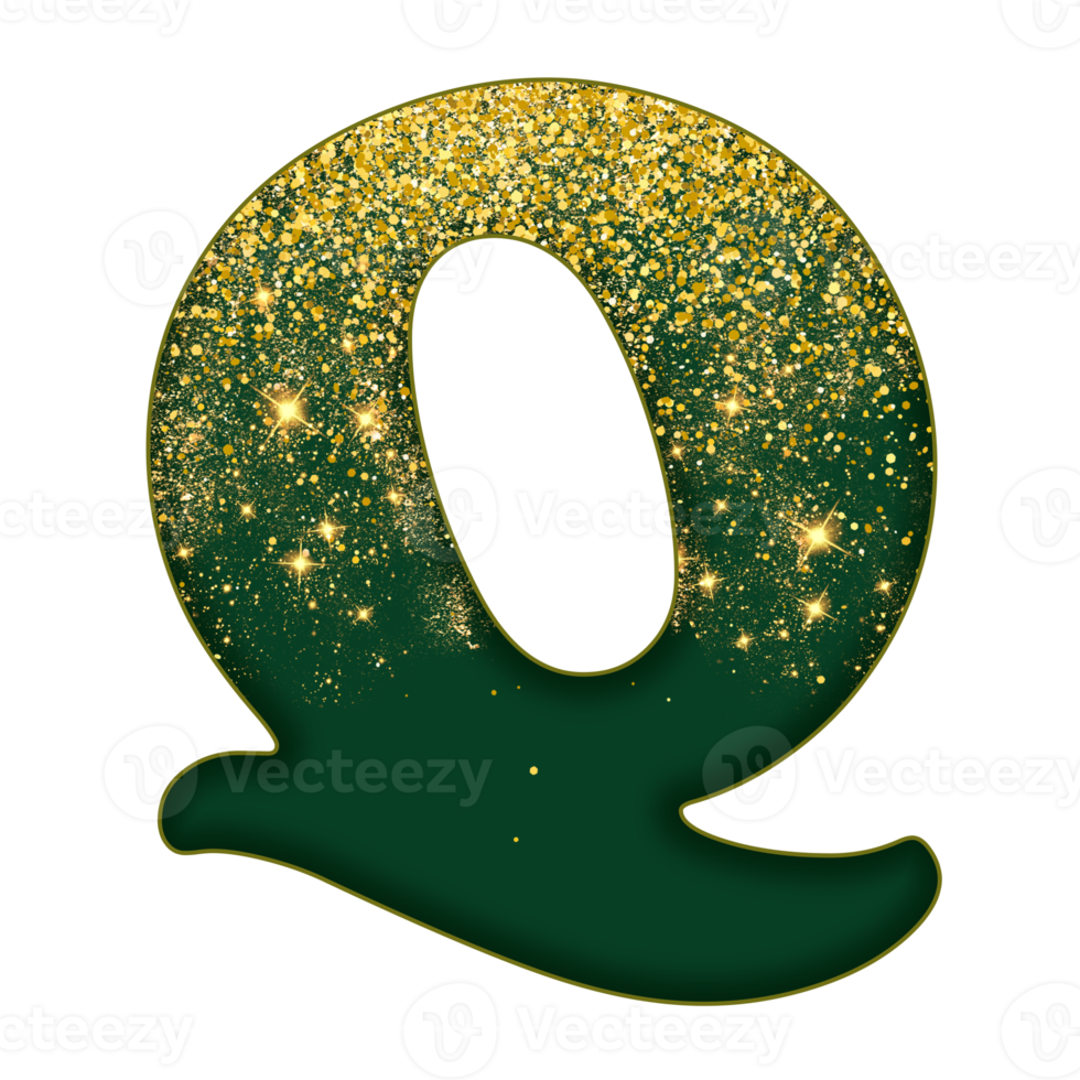 alfabeto de brillo medio dorado 16691605 PNG