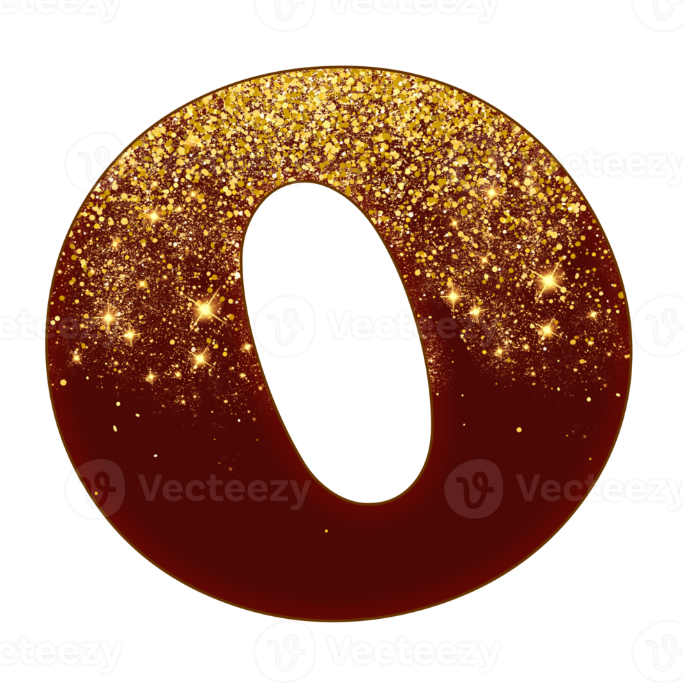 Half Gold Glitter Alphabet png