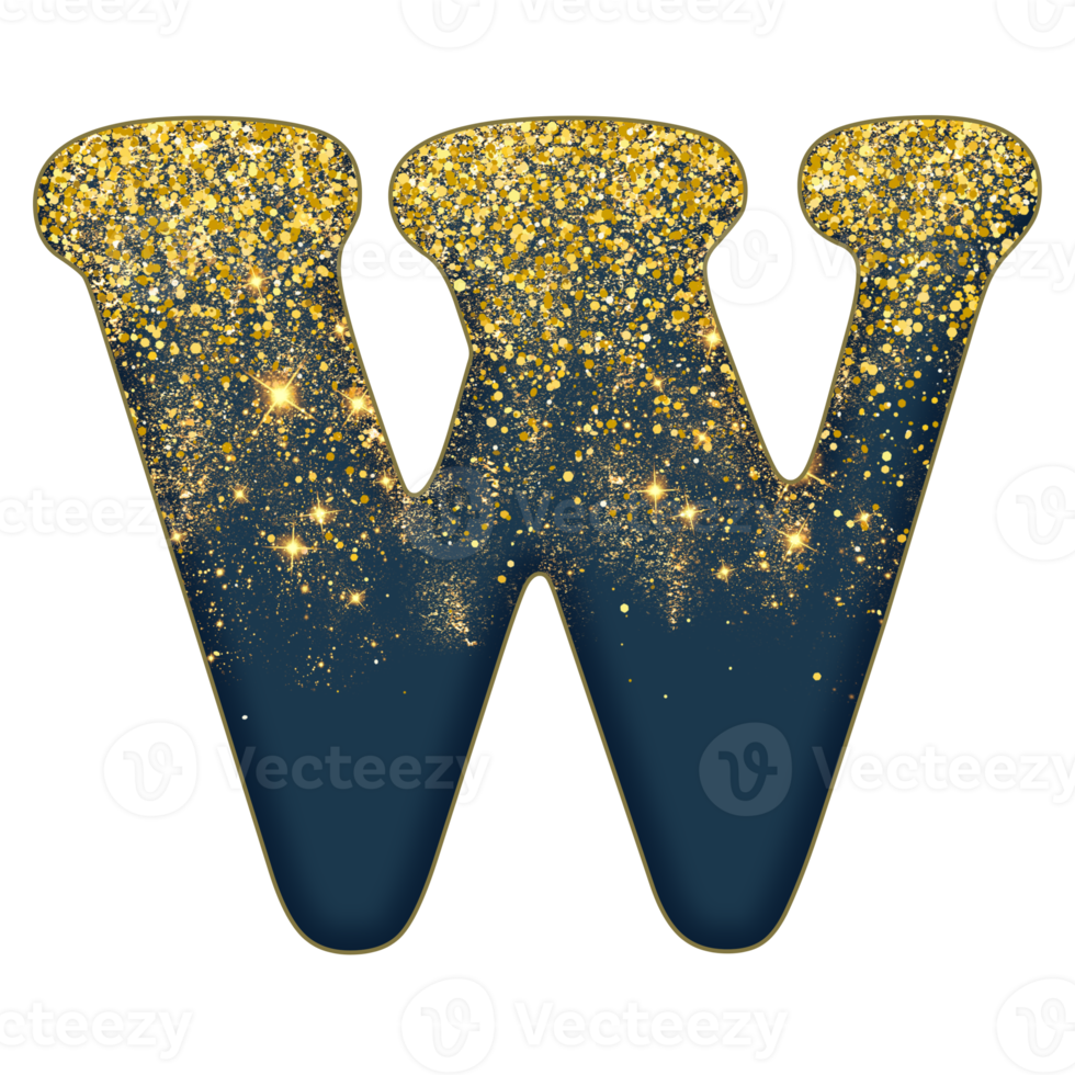 Half Gold Glitter Alphabet 16691685 PNG