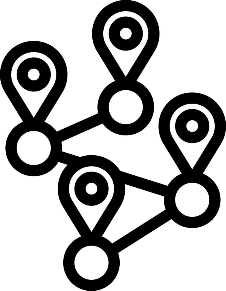 Multiple Destinations Icon Design vector
