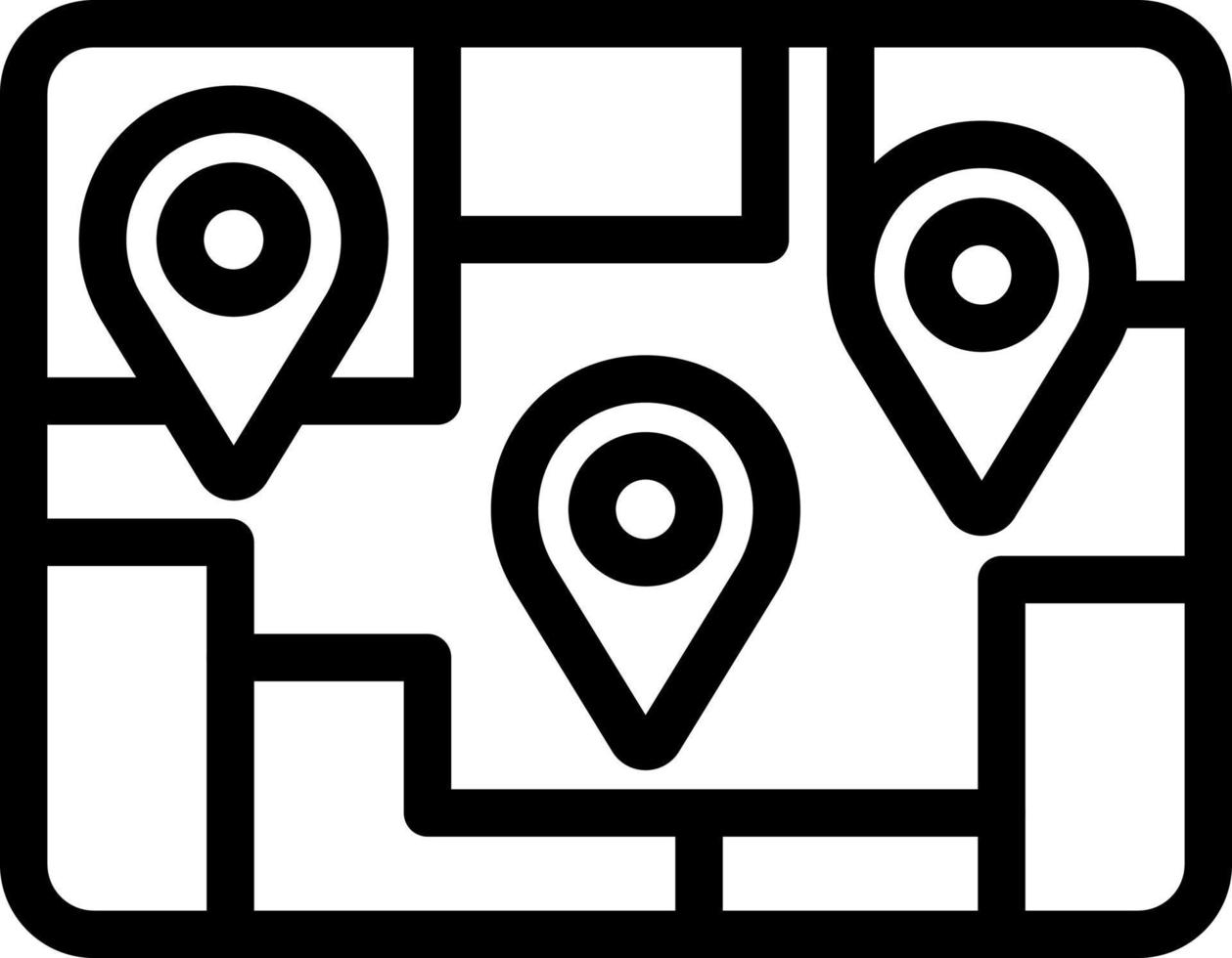Multiple POIs Icon Design vector