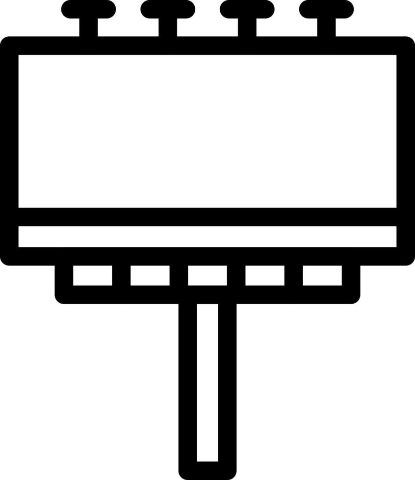 Road Sign Billboard Icon Design vector