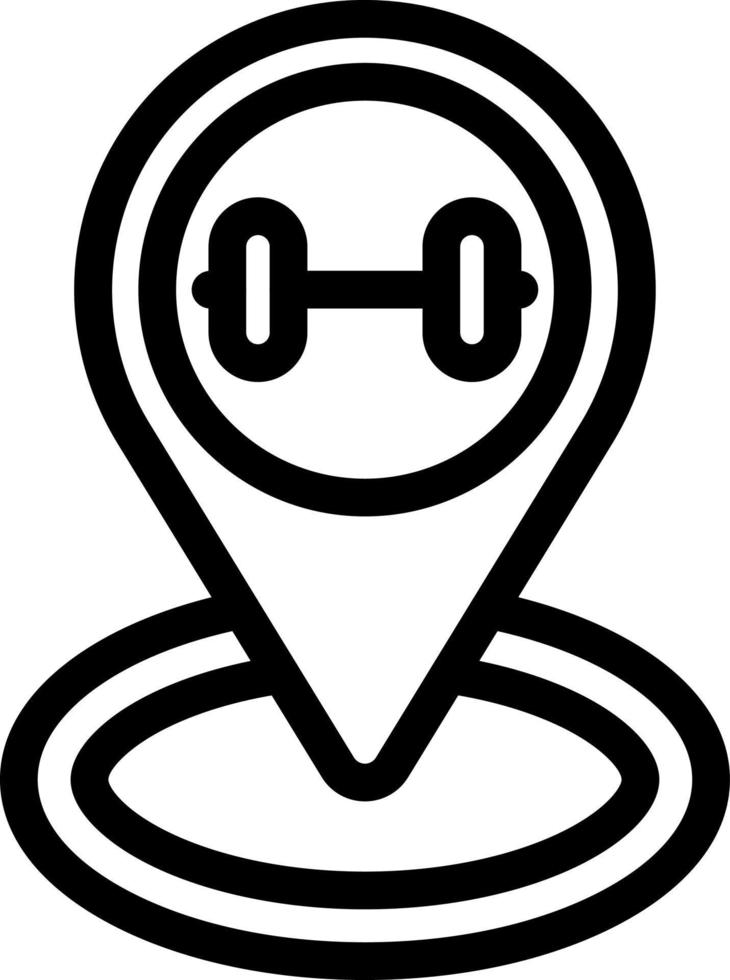 Gym Location Icon Design vector