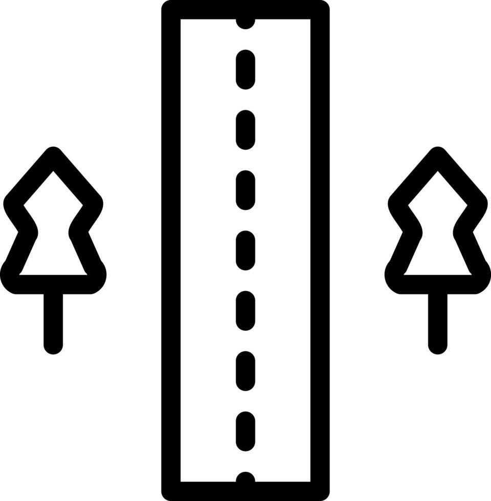 diseño de icono de carretera sin sellar vector