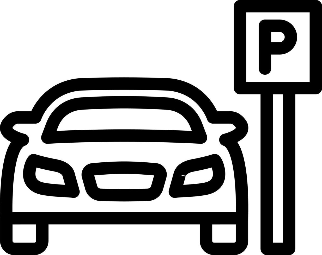 Car Park Icon Design vector