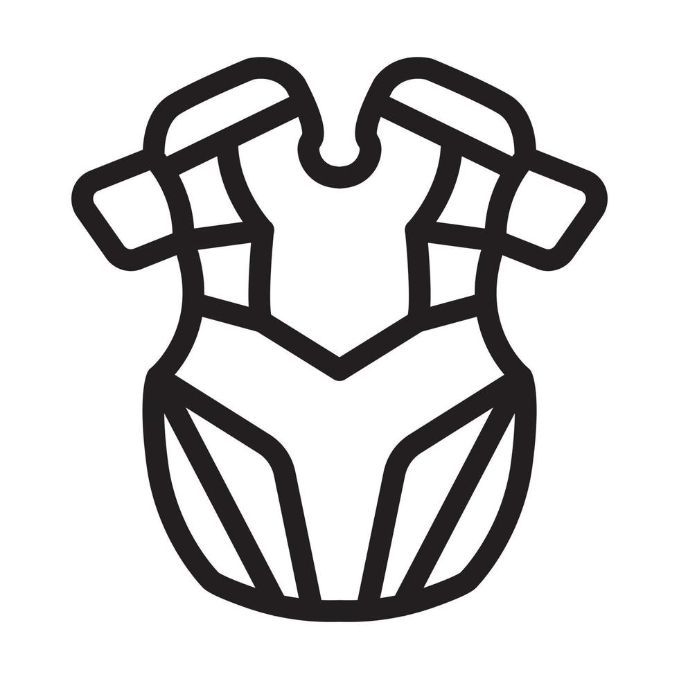 Chest Protection Icon Design vector
