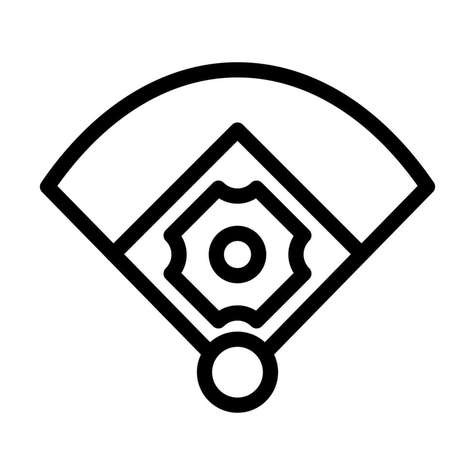 Outfield Icon Design vector