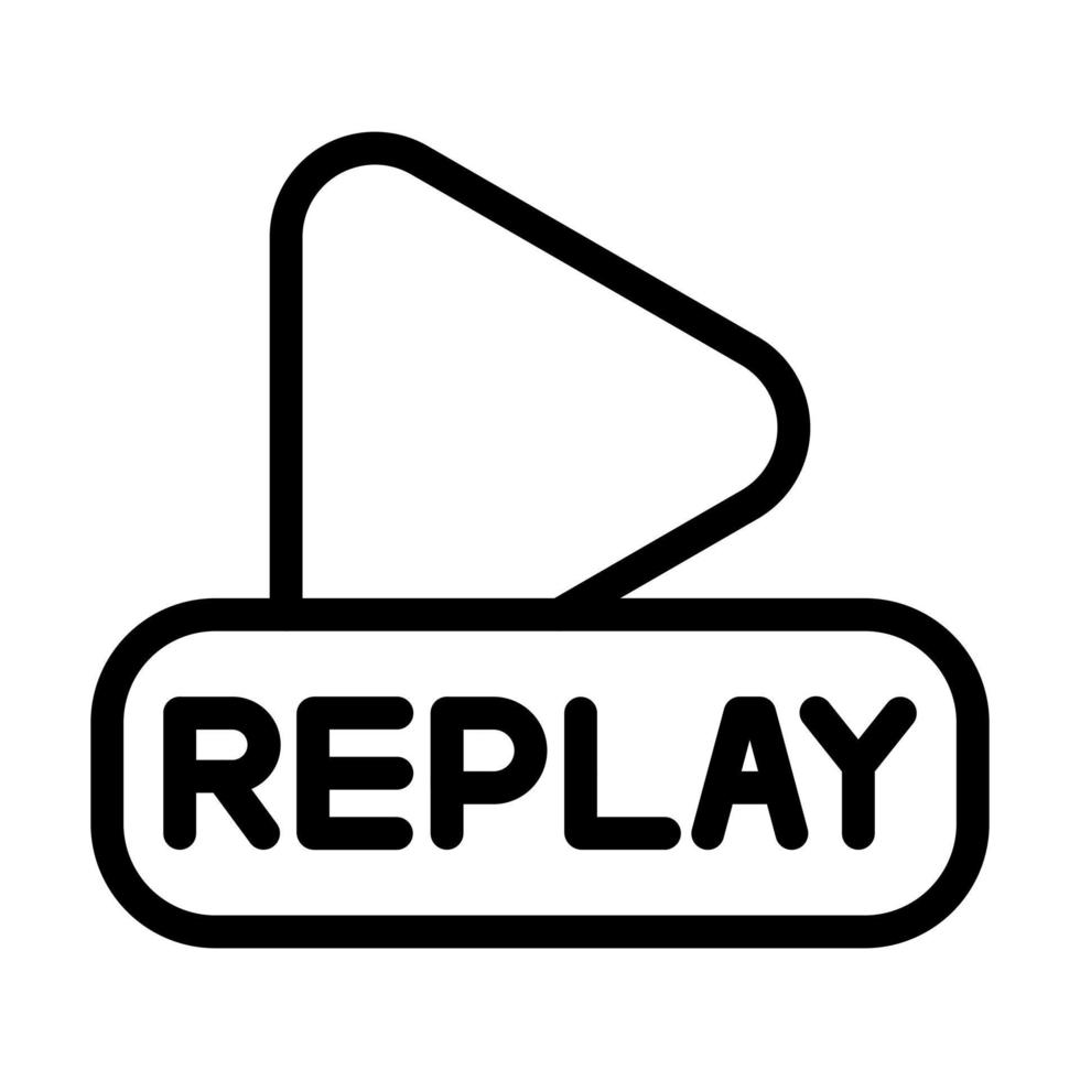 Instant Replay Icon Design vector