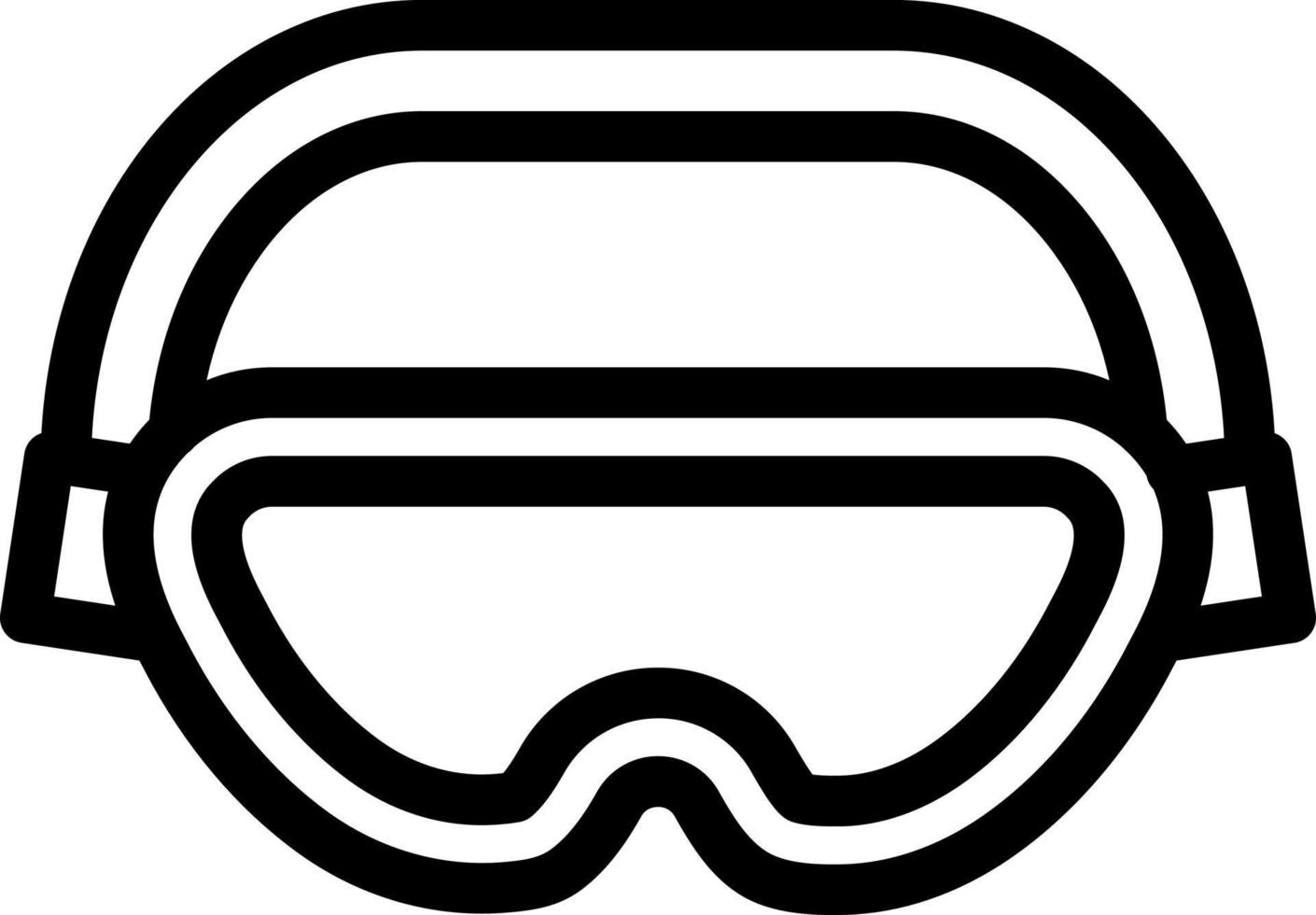 Safety Goggle Icon Design vector