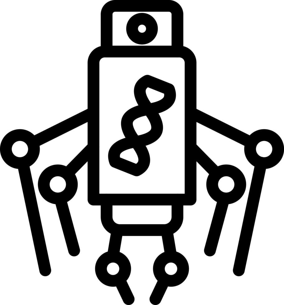 diseño de icono de máquina nano vector
