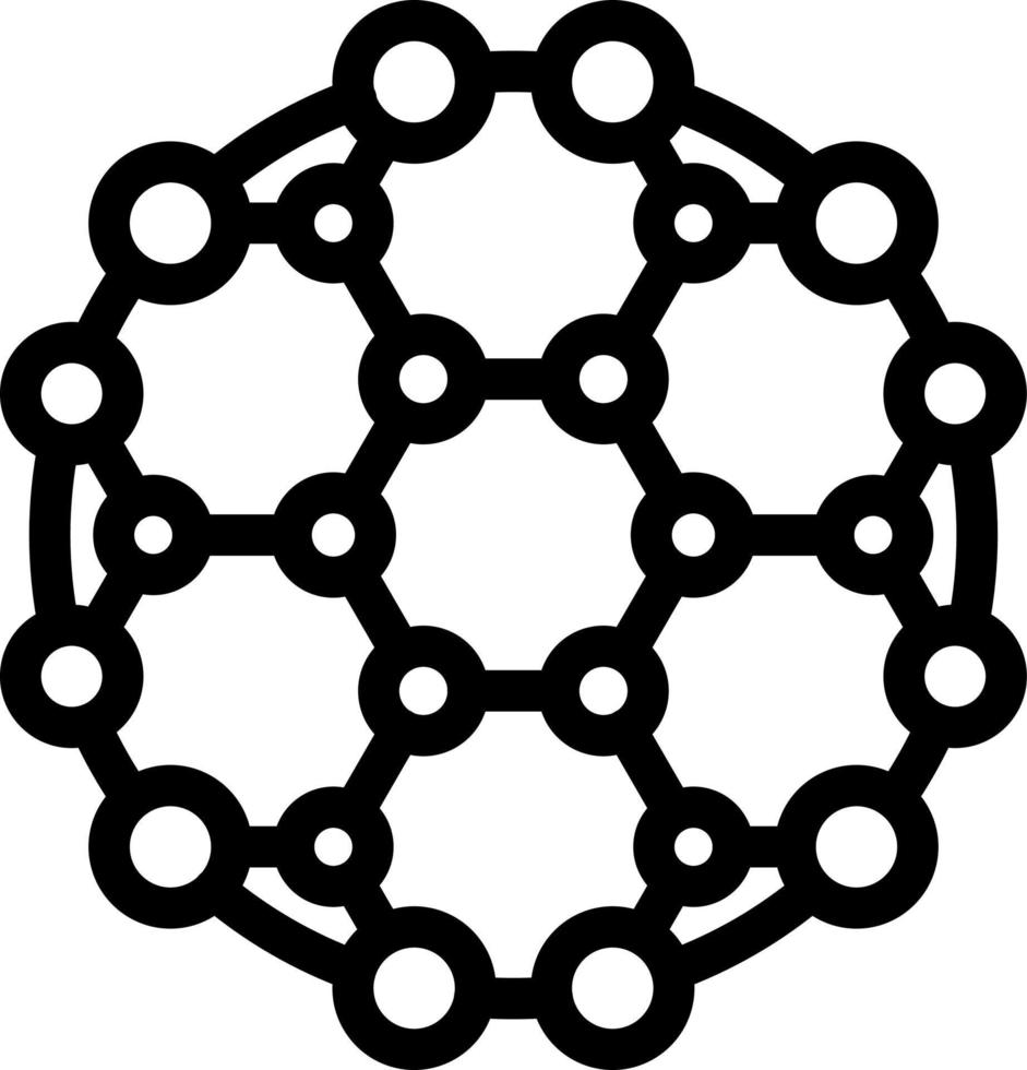 Fullerene Icon Design vector