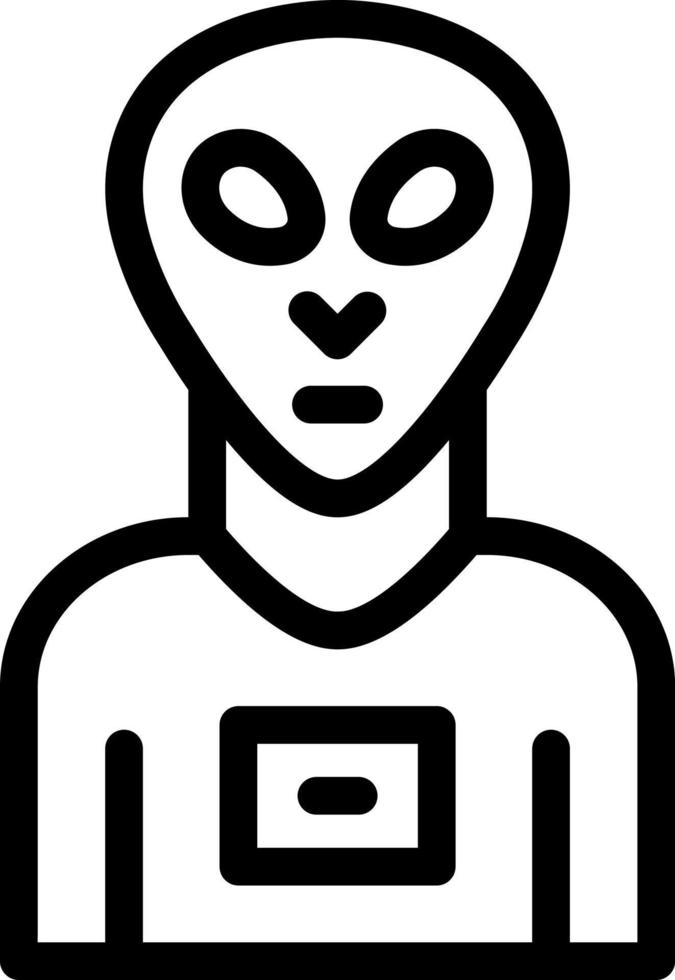 Alien Species Icon Design vector