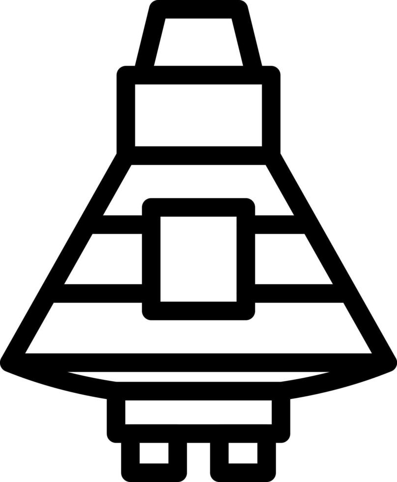 Space Capsule Icon Design vector