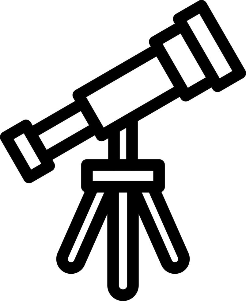 diseño de icono de telescopio vector