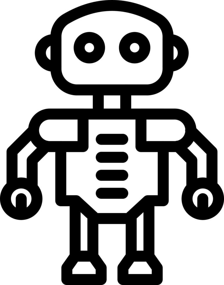 Intelligent Tactical Bot Icon Design vector