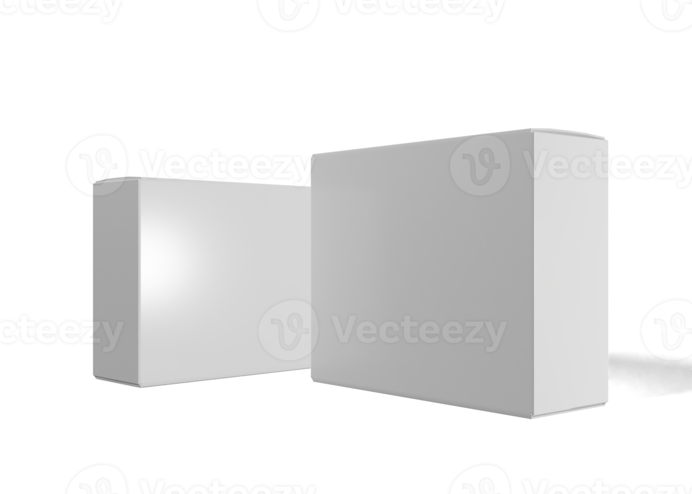 maqueta de empaque de caja cuadrada o rectangular png