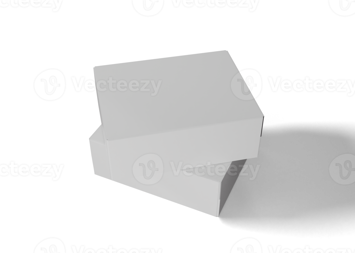 Square or rectangle box packaging mockup png
