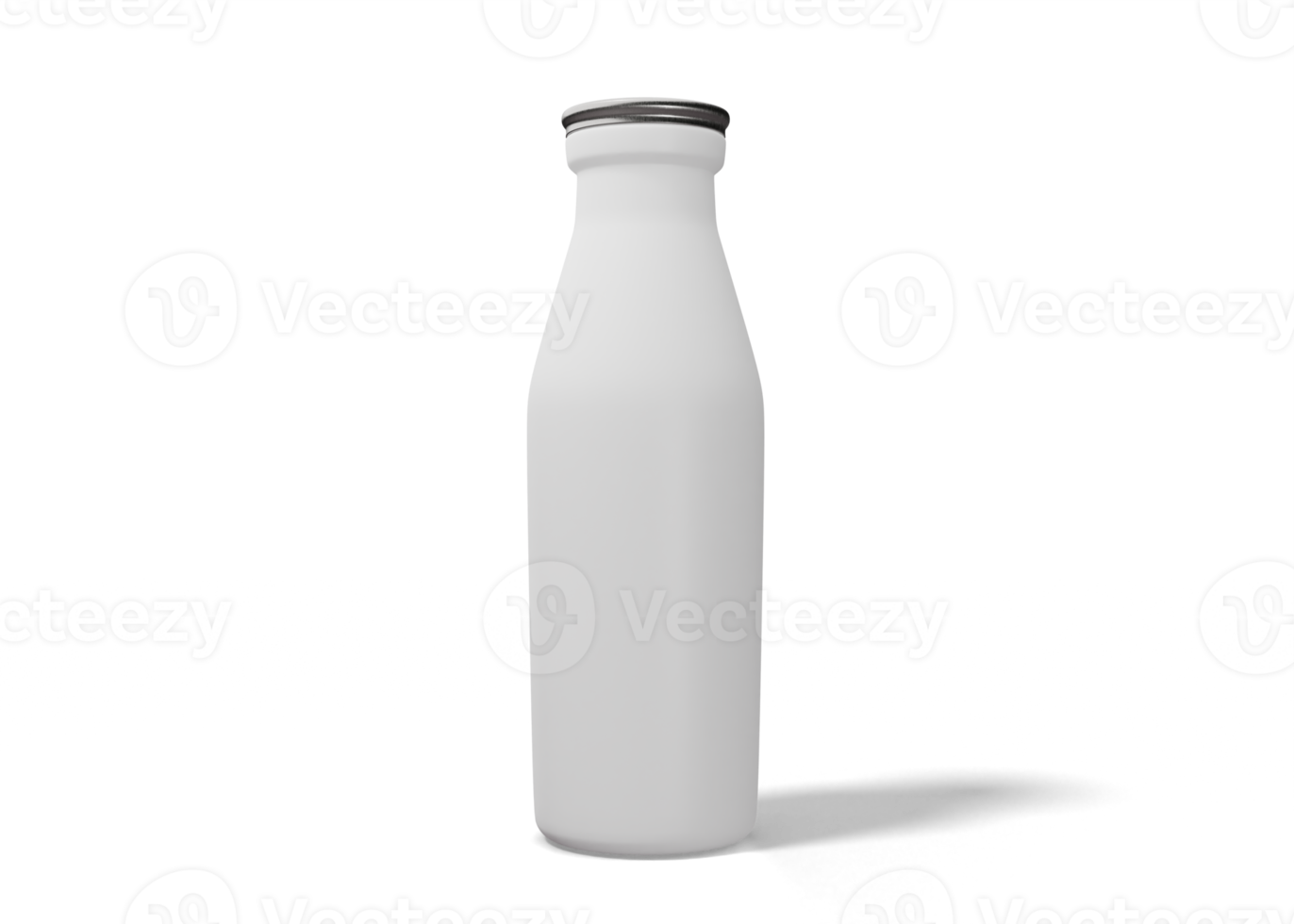 Milk and water bottle packaging mockup png