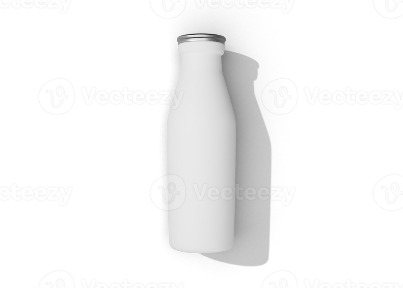 Milk and water bottle packaging mockup png