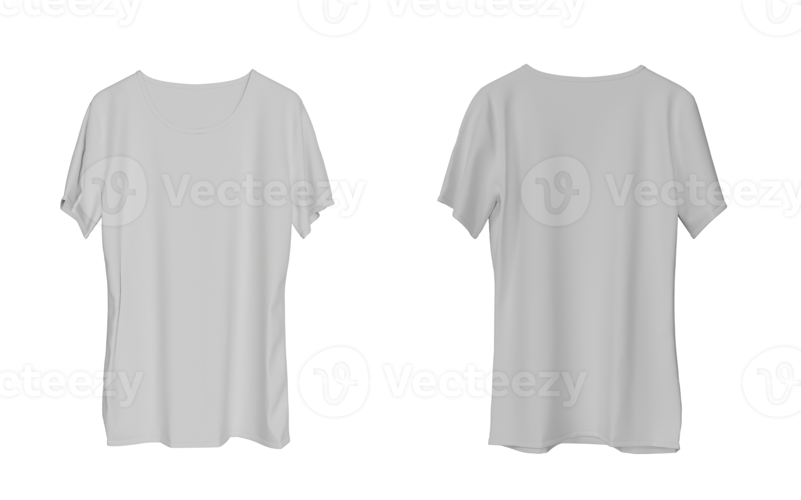 maquette de vue de modèle de t-shirt png