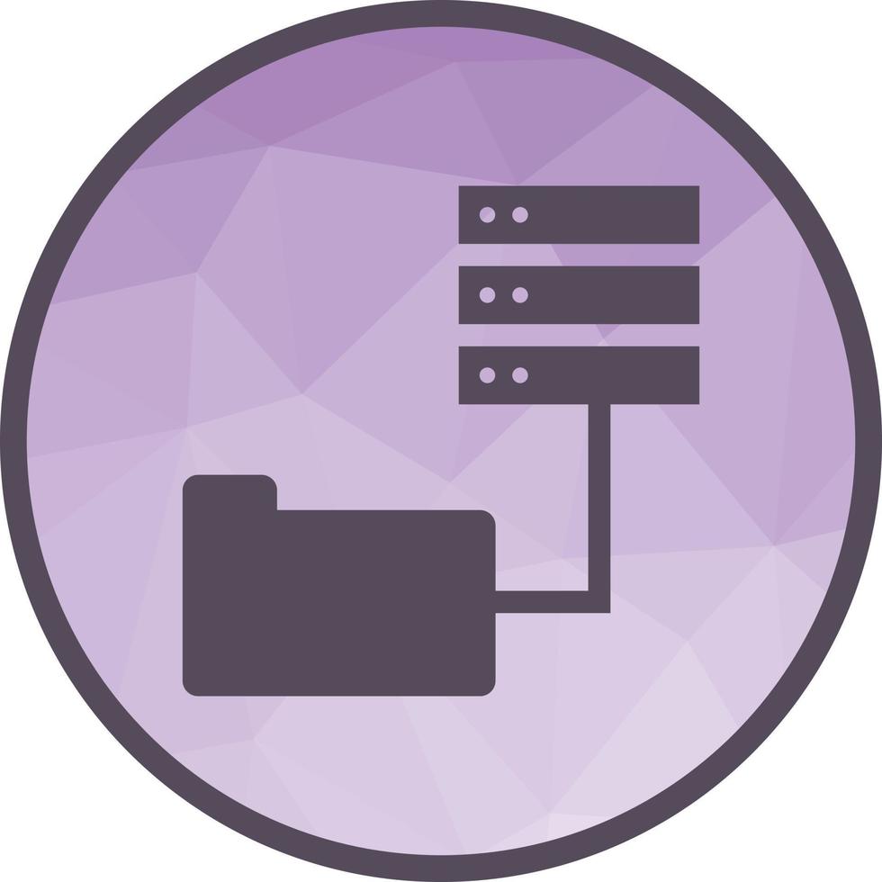 Data Access from Folders Low Poly Background Icon 16692395 Vector Art ...