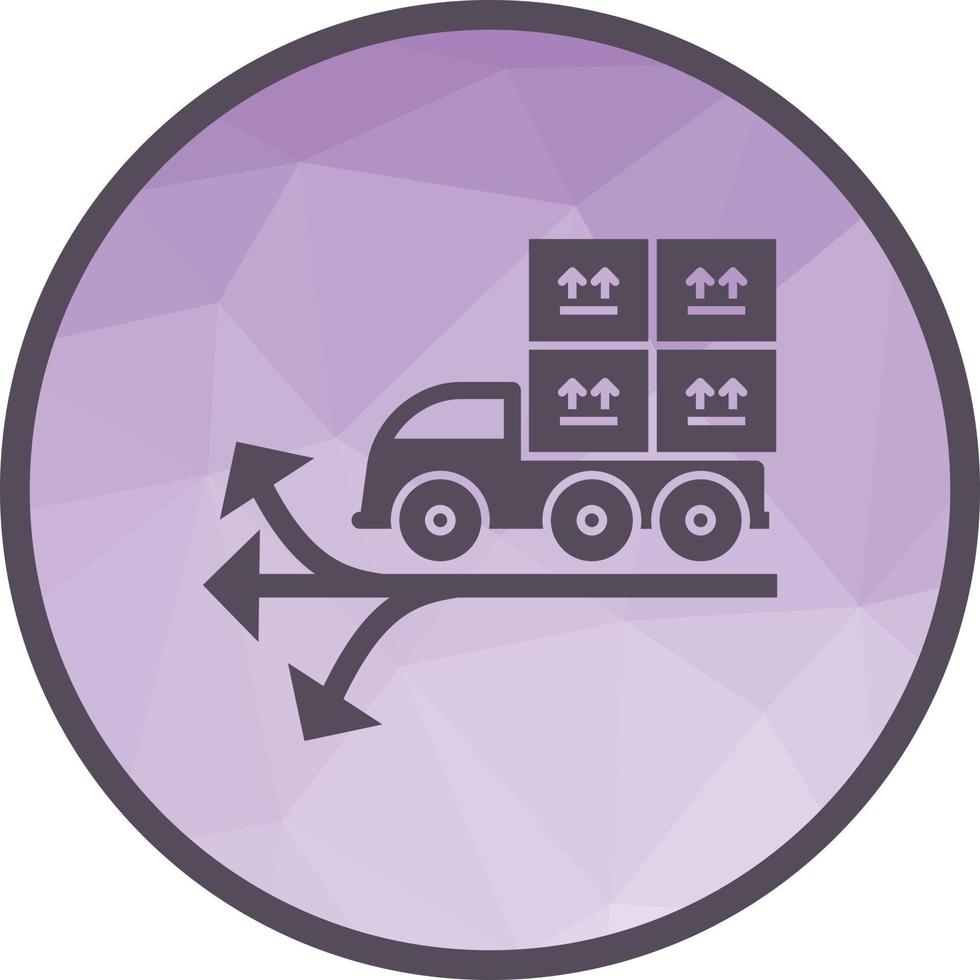 Multiple Delivery Points Low Poly Background Icon 16692416 Vector Art ...