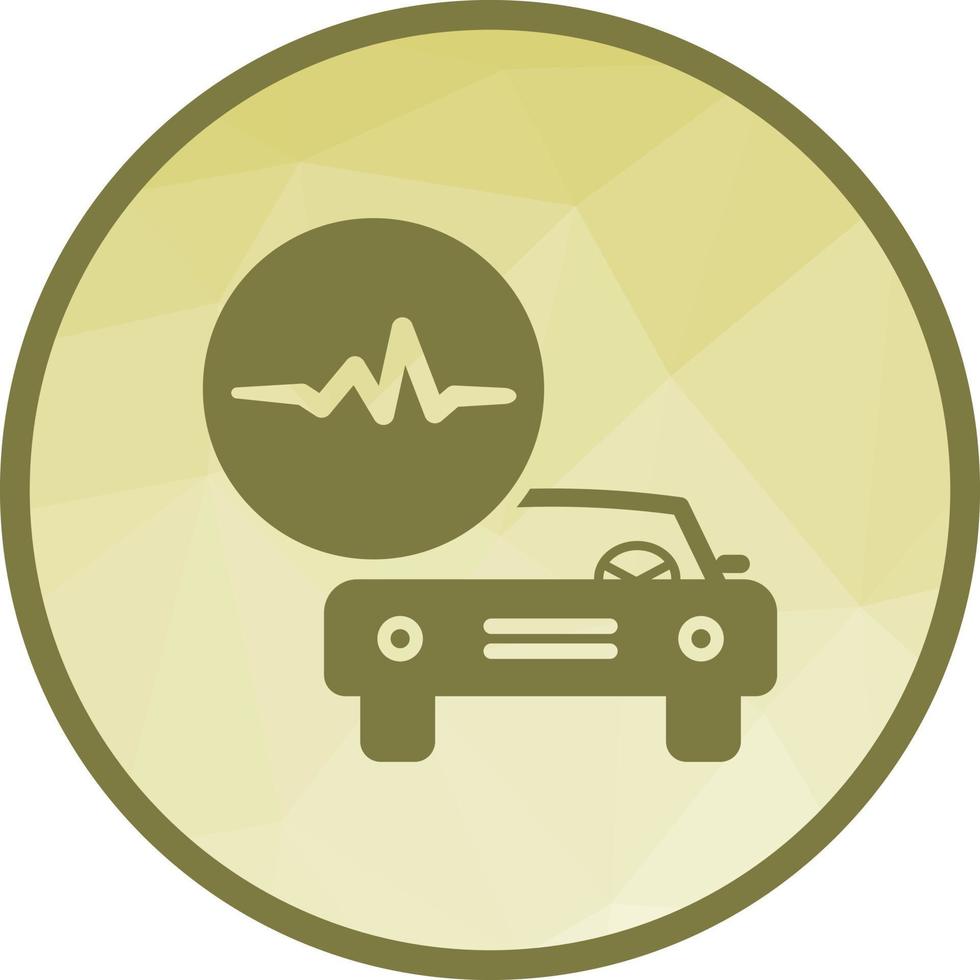 Car Health Low Poly Background Icon vector