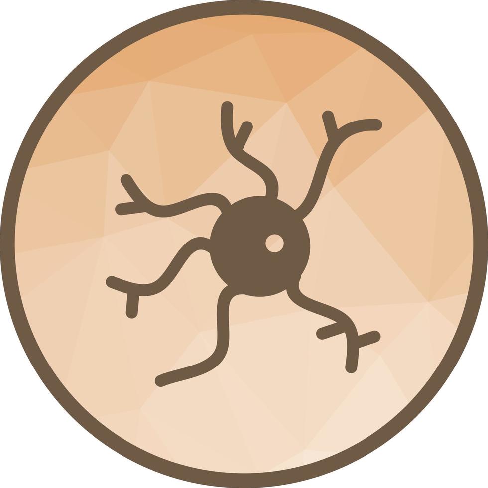 Neuron Low Poly Background Icon vector