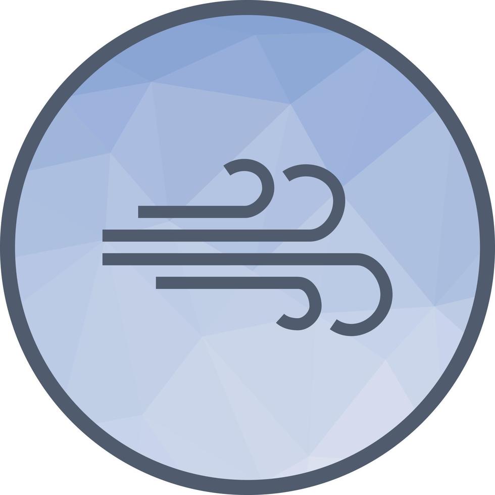 Windy Low Poly Background Icon vector