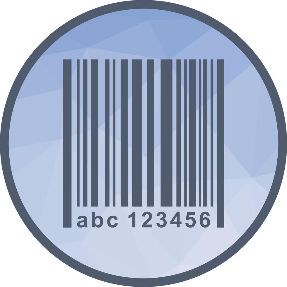 Barcode Low Poly Background Icon vector