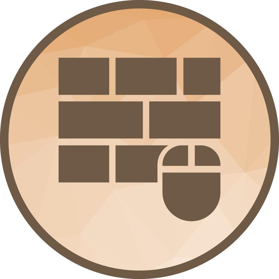 Wireless input device Low Poly Background Icon vector
