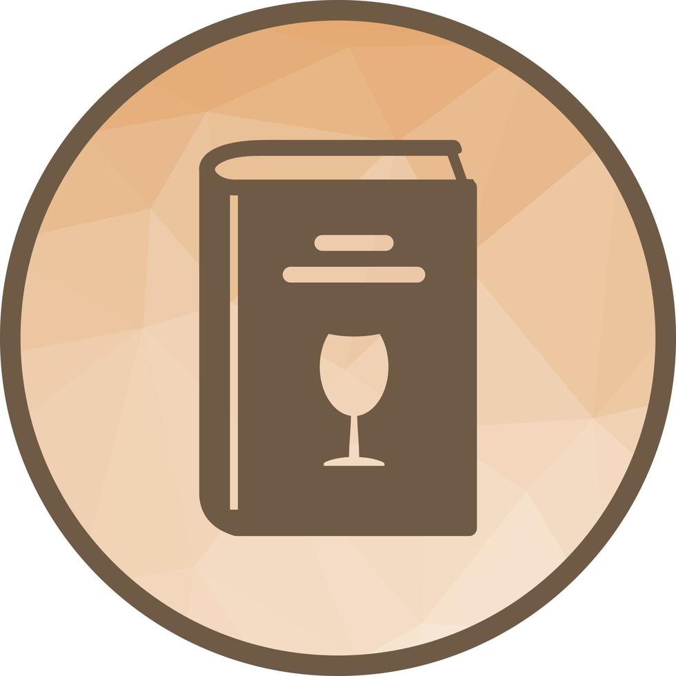 Drinks Recipes Low Poly Background Icon vector