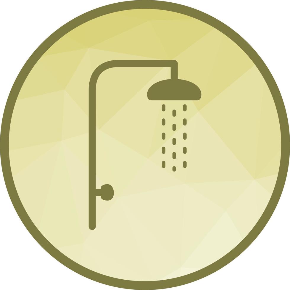 Shower Low Poly Background Icon vector